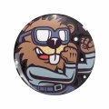 1080 Graphics Street Fighter Beaver Key Chain Double Sided Stainless Steel Keychain 