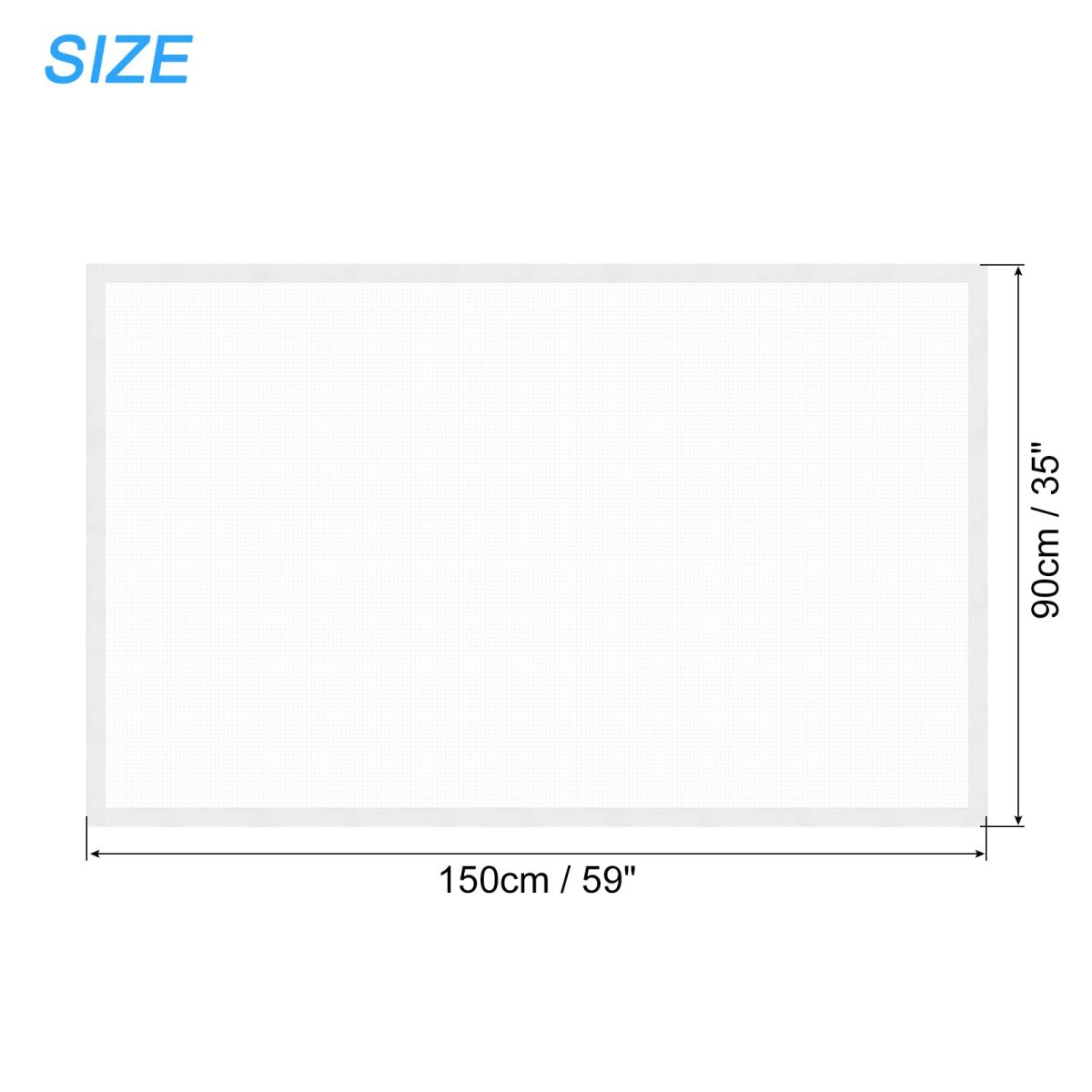 Window Screen Mesh 35 X 59 Diy Fiberglass Netting White Frame With Hook And Loop Adhesive Edging For Bedroom Living Room