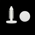 X Autohaux 40 Pcs 6mm Hole Dia Plastic Bolt Rivets Fastener Mudguard Bumper Retainer Clips White For Gm
