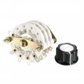 Uxcell 3p6t Pole 6 Position 3 Deck Band Channel Rotary Switch Selector With Knob Cap
