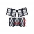 Anzio Full Set Front Grille Inserts W Cover Compatible With 14-16 Grand Cherokee
