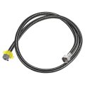 Faucet Supply Line Connector G1 2 Female X 59 Inch Long Braided 304 Stainless Steel Water Hose Black 