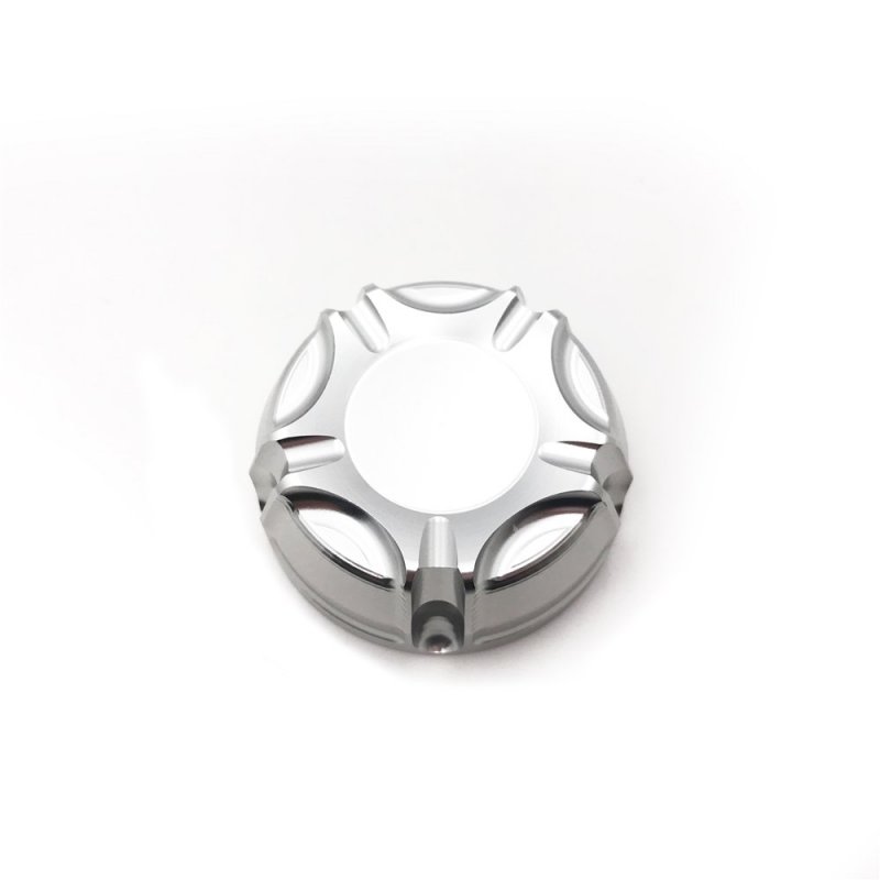 38mm Clutch Brake Reservoir Cap Front Rear For Suzuki Gsxr 600 750 1000 Sv Tl Silver Aluminum Twist On
