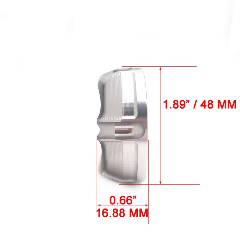 38mm Clutch Brake Reservoir Cap Front Rear For Suzuki Gsxr 600 750 1000 Sv Tl Silver Aluminum Twist On