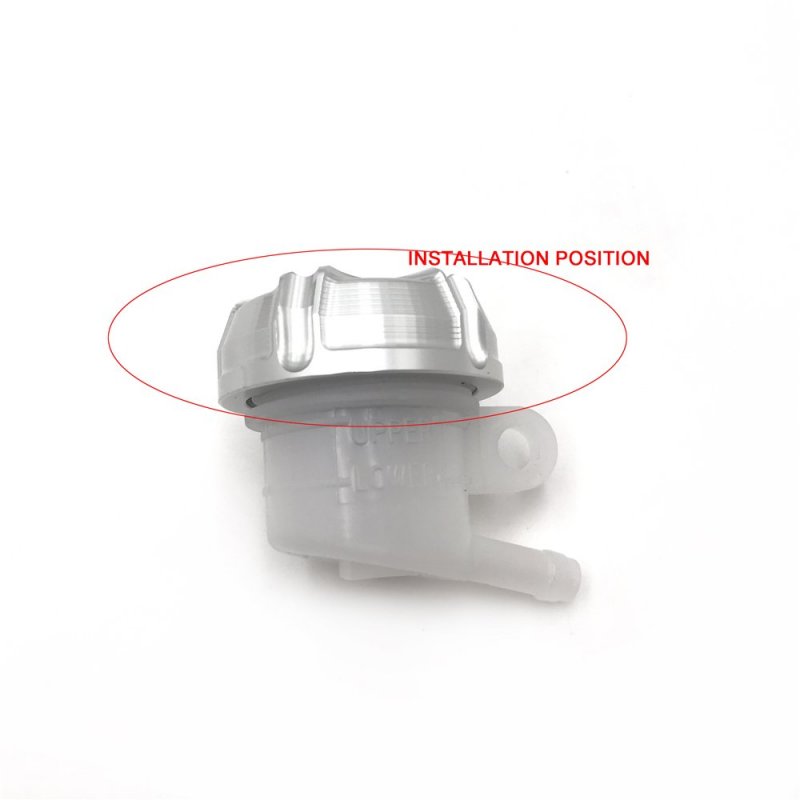 38mm Clutch Brake Reservoir Cap Front Rear For Suzuki Gsxr 600 750 1000 Sv Tl Silver Aluminum Twist On