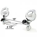 Krator Chrome Motorcycle Passing Light Bar Turn Signals Compatible With Honda Shadow Aero Phantom Vlx 750 1100 Bracket