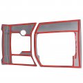 Set Of 2 Black Titanium Interior Gear Shift Console Panel Frame Cover Trim 