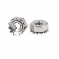 Uxcell A16062700ux0799 Kep Nut 4 -40 304 Stainless Steel Female Thread Hex Head Lock 100pcs