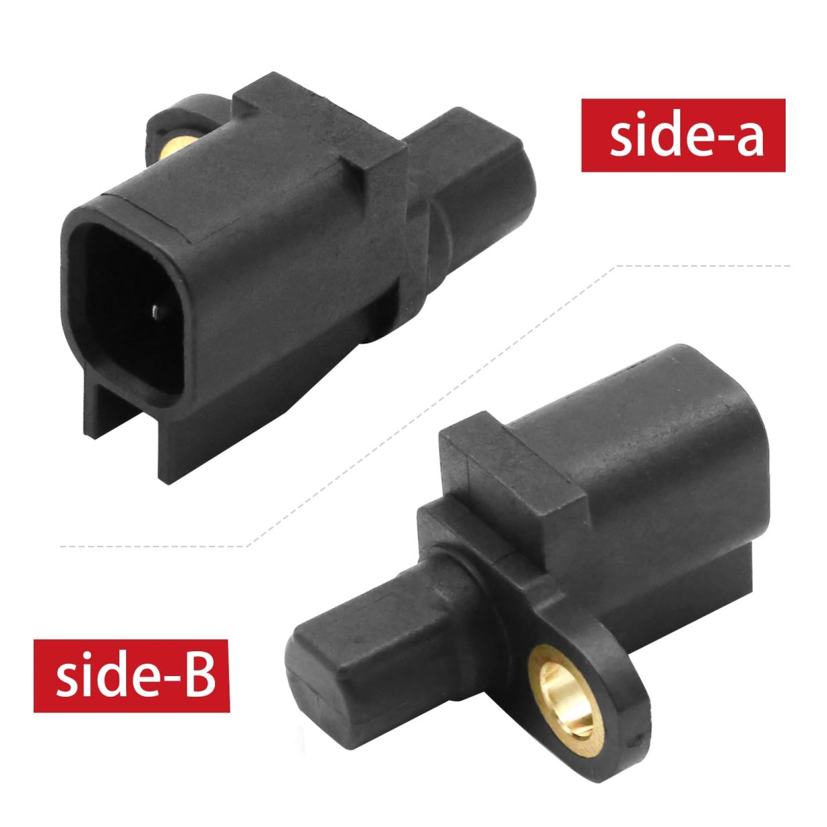 Zreneyfex 2pcs Als2380 Rear Abs Wheel Speed Sensor Left Right Replacement Ford Escape 2013-2019 For Volvo Xc60 2010-2016