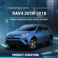 Front Bumper Top Upper Radiator Cover Shield Support For Toyota Rav4 2016-2018 To1224122 166810v040 Pp Plastic