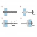Uxcell 74mm Length M10 Thread Spring Loaded Hollow Wall Anchor Wing Nuts