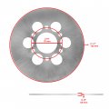 Caltric Front Rear Brake Caliper Disc Rotor With Pad Compatible Yamaha Rhino 660 Yxr660 4x4 2004 2005 2006 2007