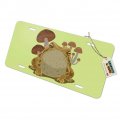 Graphics More Toad Sitting In Front Of Mushrooms Novelty Metal Vanity Tag License Plate