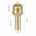 Uxcell Brass Barb Hose Fitting Connector Adapter 6mm Barbed X G1 8 Male Pipe 5pcs