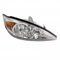 Headlightsdepot Chrome Housing Halogen Headlight For Toyota Camry 2002-2004 Le Xle Models Includes Right Passenger Side 