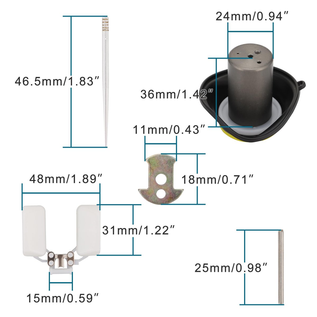 24mm Pz24 Carburetor Repair Rebuild Kit For Gy6 150cc Atv Quad Moped Scooter