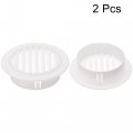 Uxcell Round Vent Cover Pp Plastic Detachable Air Exhaust Louver For 4 3 Diameter Hole 2pcs