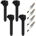 Ignition Coils And Iridium Spark Plugs Kit Uf814 For Mitsubishi Outlander 2l L4 2014 To 2017 4 4 Set 
