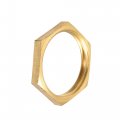 Uxcell G1 Lock Nut Hex Brass Female Locknut For Plumbing 2pcs