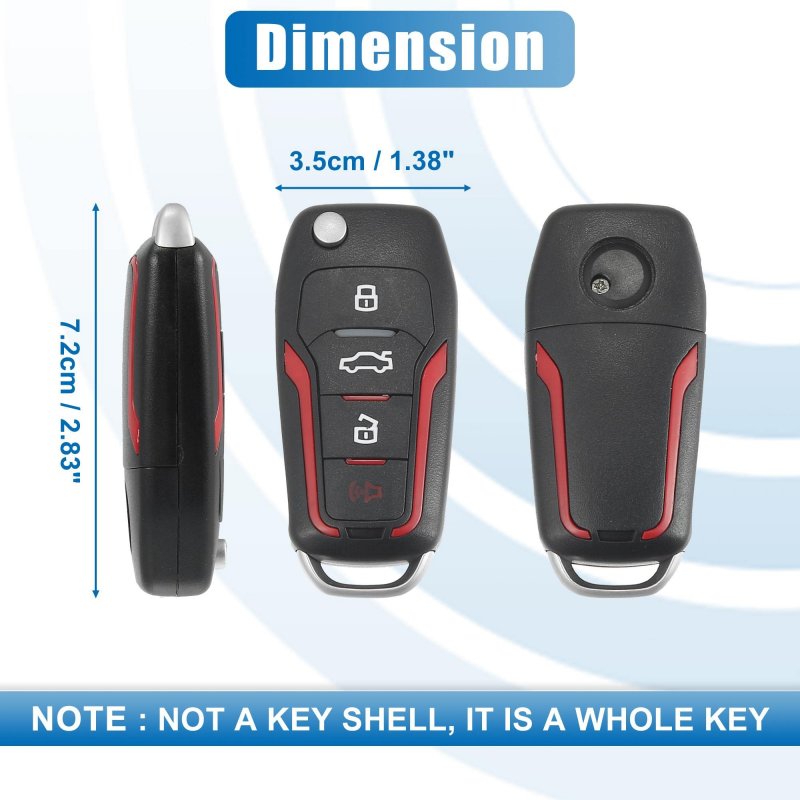4 Button Car Keyless Entry Remote Control Replacement Key Fob Proximity Smart Cwtwb1u331 For Ford Explorer 2002-2010 315mhz