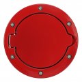 Fuel Filler Door Cover Tank Cap Red Gas With Powder Coating Replacement For Jeep Wrangler Jk Jku Sport Rubicon Sahara Unlimited