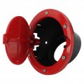 Fuel Filler Door Cover Tank Cap Red Gas With Powder Coating Replacement For Jeep Wrangler Jk Jku Sport Rubicon Sahara Unlimited