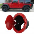 Fuel Filler Door Cover Tank Cap Red Gas With Powder Coating Replacement For Jeep Wrangler Jk Jku Sport Rubicon Sahara Unlimited