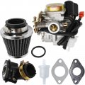 139qmb 50cc Carburetor Kit For Gy6 49cc 4 Stroke Scooter Taotao Kymco Go Kart Pd18j Pd19j Moped Engine 18mm Carb With Air 