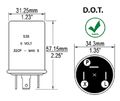 6 Volt 3 Prong Turn Signal Flasher Pos Grnd Bv535 