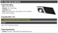 Left Driver Side Fog Light Bezel Black With Chrome Compatible 2013-2017 Chevy Traverse Lt
