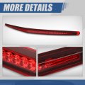 Full Led Red Housing Rear Trunk Center High Mount 3rd Third Tail Brake Light Lamp Compatible With Cadillac Dts 06-11