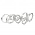 Sfriding 1 3 4 X 2 Aluminum Shock Reservoir Mounting Clamps Set Of Silver