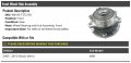 Front Wheel Hub And Bearing Assembly Compatible With 2005-2015 Nissan Xterra 4wd