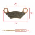 Caltric 2x Front And Rear Brake Pads Compatible With Polaris Sportsman 570 X2 Eps 2015-2016 2018-2021
