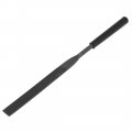 182mm Length Black Plastic Handle Metal Flat Half Round Needle Files 