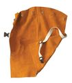 Radnor 14 Bourbon Brown Premium Side Split Leather Bib With Snap Attachment And Release Buckle Fits Cap Sleeves 2x 3x 