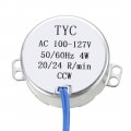 Uxcell Synchronous Motor Electric Synchron Turntable Cup Turner Ac 100-127v 20-24rpm 50-60hz Ccw 4w