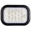 12 Led Oval Sealed Clearance Marker Light White Waterproof Surface Mount Side Trailer Lights For Freightliner And International 