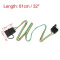 Trailer 4 Wire Plug 32 Inch Pin Flat Extension Male Female Connector