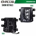 G-plus Led Fog Light Compatible With 2016-2018 Chevy Silverado 1500 Bumper Lamps Driving W Switch Clear Lens