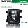 G-plus Led Fog Light Compatible With 2016-2018 Chevy Silverado 1500 Bumper Lamps Driving W Switch Clear Lens