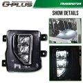 G-plus Led Fog Light Compatible With 2016-2018 Chevy Silverado 1500 Bumper Lamps Driving W Switch Clear Lens