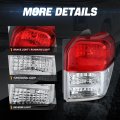 Auto Dynasty Rear Tail Lights Assembly For 2010-2013 Toyota 4runner Passenger Right Side With Reverse Brake Turn Signal Chrome