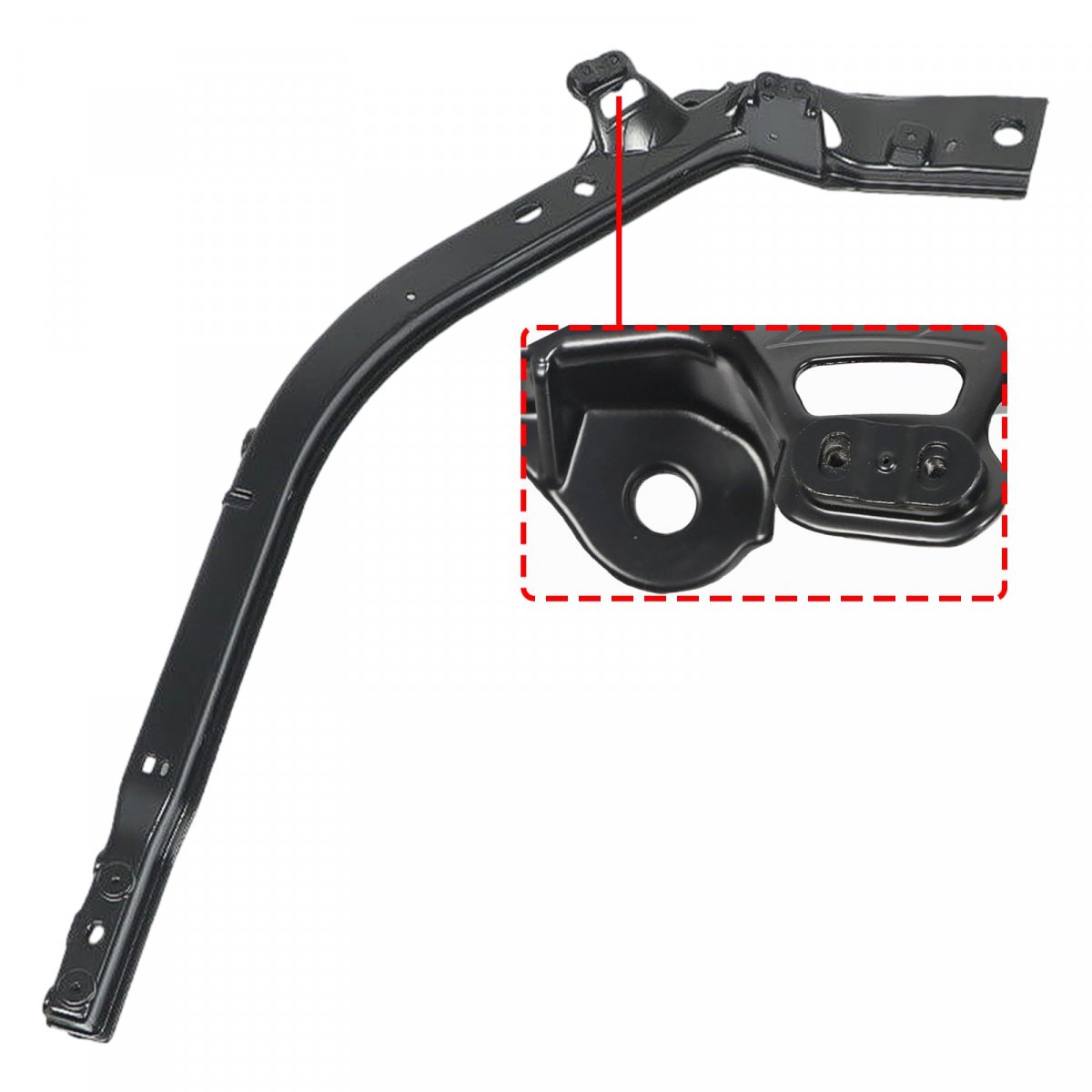 Carbhub Front Upper Radiator Support Tie Bar Right Light Fit For 2020-22 Ford Explorer Police Interceptor Utility Replace