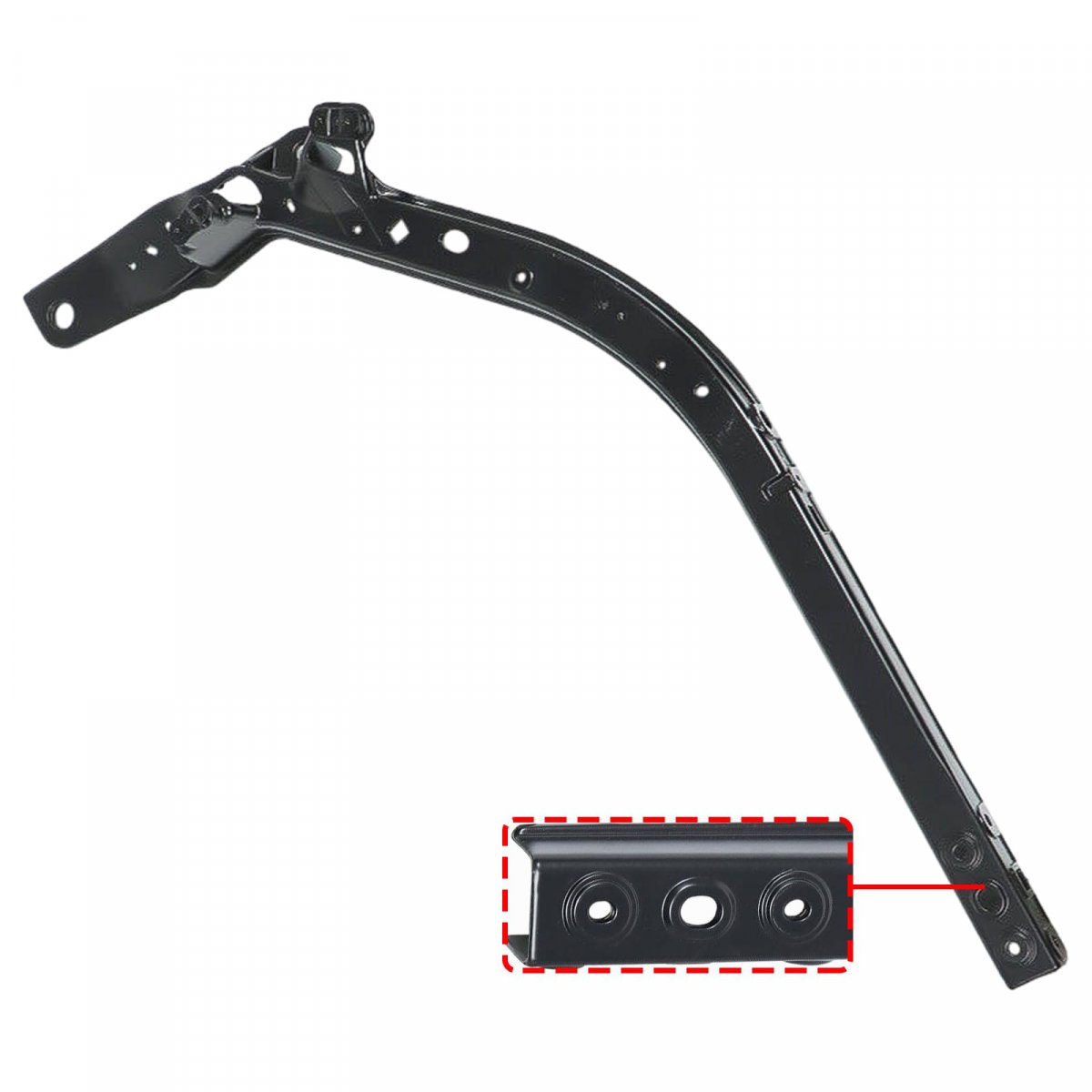 Carbhub Front Upper Radiator Support Tie Bar Right Light Fit For 2020-22 Ford Explorer Police Interceptor Utility Replace