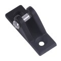 Beler 2pcs Black Nylon Marine Boat Bimini Top Deck Hinges Hardware Fitting 90 Degree Pin