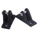 Beler 2pcs Black Nylon Marine Boat Bimini Top Deck Hinges Hardware Fitting 90 Degree Pin