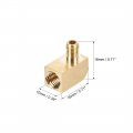 Uxcell Brass Pipe Fitting 90 Degree Barstock Street Elbow M6 Male M8 Female 2pcs