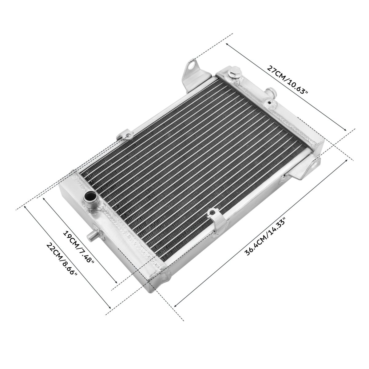 Tcmt Radiator Cooler Cooling Fit For Kawasaki Kfx700 2x4 2004-2009 2005 2006 Aluminum