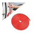 Universal Rubber Car Door Edge Protector Guards U Shape Protection Trim For Cars Sedans Suv And Boats Red 10ft 